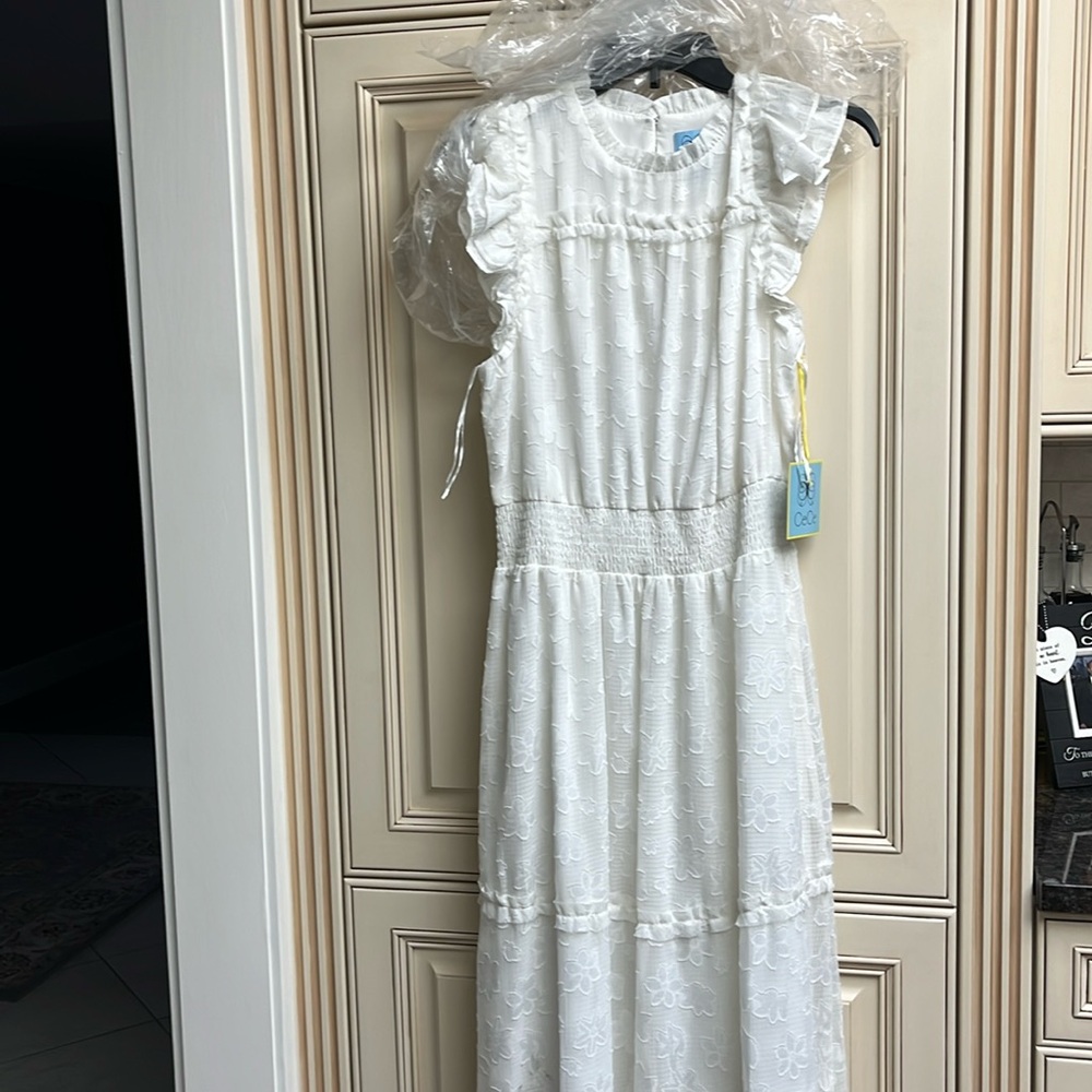 Cece Ivory Maxi Dress size L - Florence Rose - New